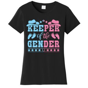 Western Baby Gender Reveal Party Outfit Keeper Of The Gender Women's T-Shirt