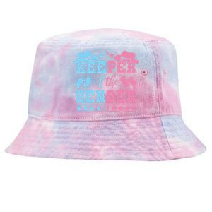 Western Baby Gender Reveal Party Outfit Keeper Of The Gender Tie-Dyed Bucket Hat