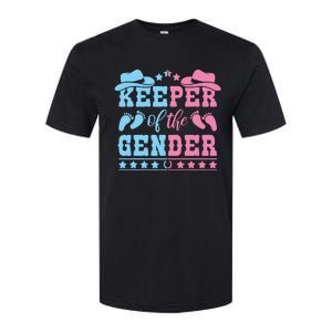 Western Baby Gender Reveal Party Outfit Keeper Of The Gender Softstyle CVC T-Shirt