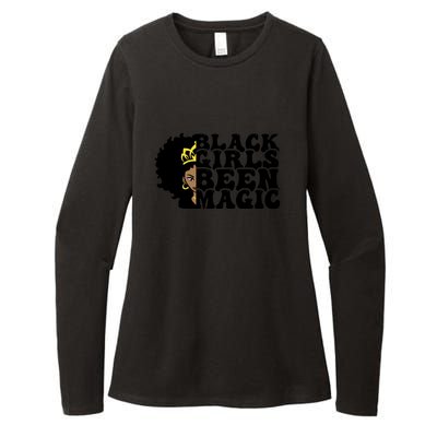 Women Black Girl Been Magic For Black History Month Gift Womens CVC Long Sleeve Shirt