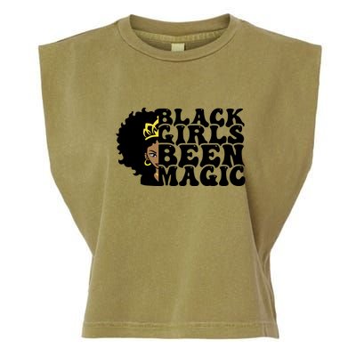 Women Black Girl Been Magic For Black History Month Gift Garment-Dyed Women's Muscle Tee