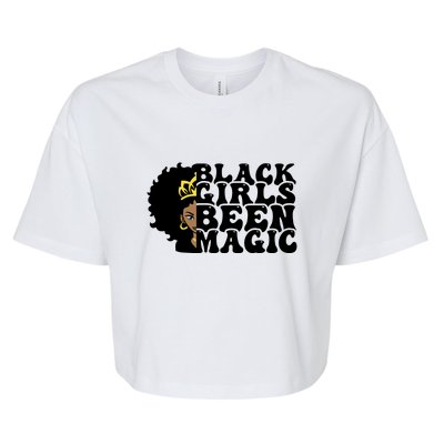 Women Black Girl Been Magic For Black History Month Gift Bella+Canvas Jersey Crop Tee