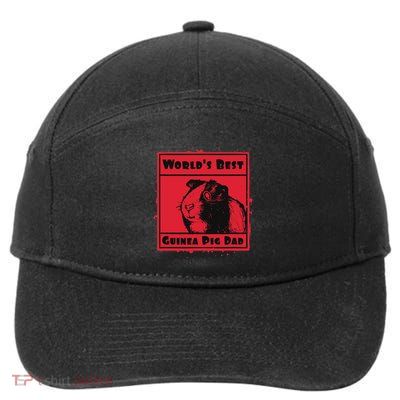 WorldS Best Guinea Pig Dad 7-Panel Snapback Hat