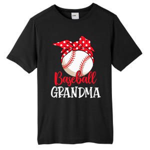 Wo Baseball Grandma Cute Mother's Day Funny Baseball Player V-Neck Tall Fusion ChromaSoft Performance T-Shirt