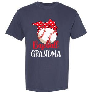 Wo Baseball Grandma Cute Mother's Day Funny Baseball Player V-Neck Garment-Dyed Heavyweight T-Shirt