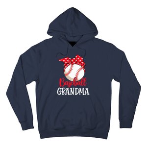 Wo Baseball Grandma Cute Mother's Day Funny Baseball Player V-Neck Hoodie