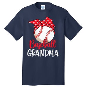 Wo Baseball Grandma Cute Mother's Day Funny Baseball Player V-Neck Tall T-Shirt