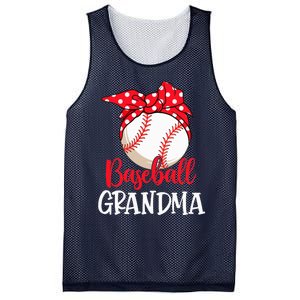 Wo Baseball Grandma Cute Mother's Day Funny Baseball Player V-Neck Mesh Reversible Basketball Jersey Tank