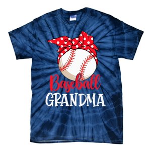 Wo Baseball Grandma Cute Mother's Day Funny Baseball Player V-Neck Tie-Dye T-Shirt