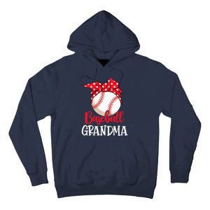 Wo Baseball Grandma Cute Mother's Day Funny Baseball Player V-Neck Tall Hoodie