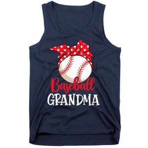 Wo Baseball Grandma Cute Mother's Day Funny Baseball Player V-Neck Tank Top