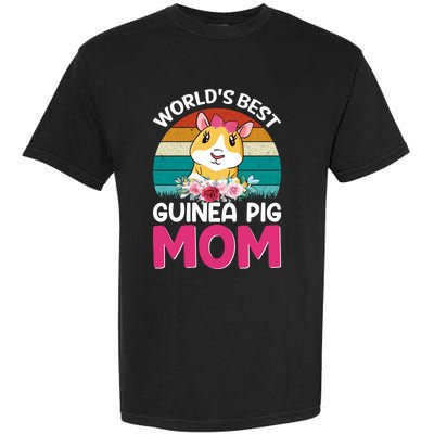 Worlds Best Guinea Pig Mom Gift Garment-Dyed Heavyweight T-Shirt