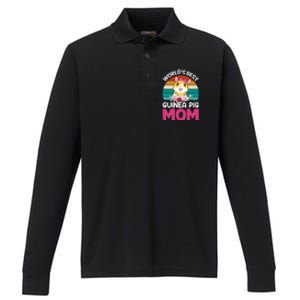 Worlds Best Guinea Pig Mom Gift Performance Long Sleeve Polo