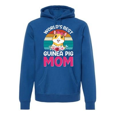 Worlds Best Guinea Pig Mom Gift Premium Hoodie