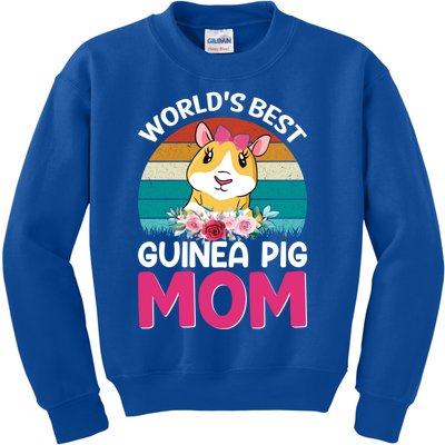 Worlds Best Guinea Pig Mom Gift Kids Sweatshirt