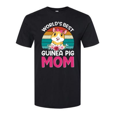 Worlds Best Guinea Pig Mom Gift Softstyle® CVC T-Shirt