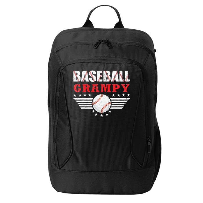 Womens Baseball Grampy Funny Ball Grampy Mothers Day Gifts City Backpack