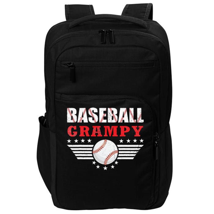 Womens Baseball Grampy Funny Ball Grampy Mothers Day Gifts Impact Tech Backpack