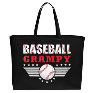 Womens Baseball Grampy Funny Ball Grampy Mothers Day Gifts Cotton Canvas Jumbo Tote