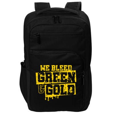 We Bleed Green & Gold Game Day Group School Impact Tech Backpack