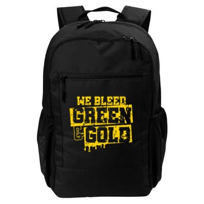 We Bleed Green & Gold Game Day Group School Daily Commute Backpack