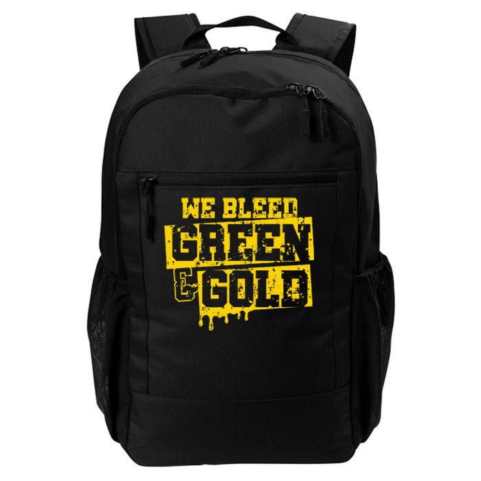 We Bleed Green & Gold Game Day Group School Daily Commute Backpack