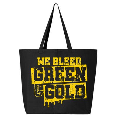 We Bleed Green & Gold Game Day Group School 25L Jumbo Tote