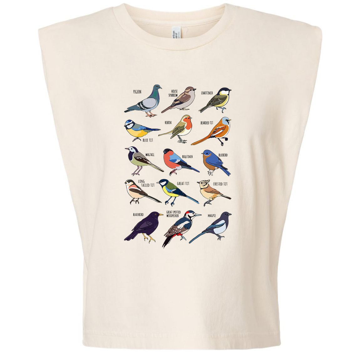 Wildlife Birds Gift For Bird Watching Birder Garment-Dyed Women's Muscle Tee