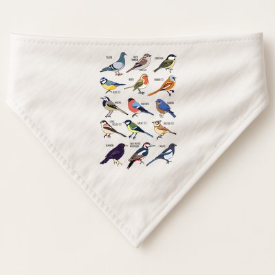 Wildlife Birds Gift For Bird Watching Birder USA-Made Doggie Bandana