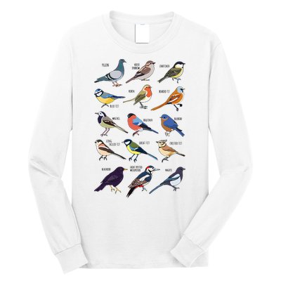 Wildlife Birds Gift For Bird Watching Birder Long Sleeve Shirt