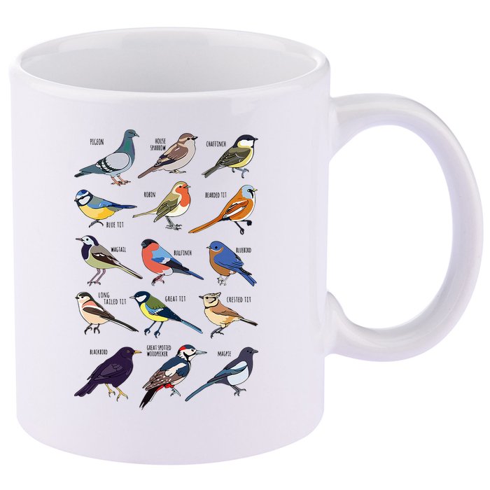 Wildlife Birds Gift For Bird Watching Birder 11oz C Handle Ceramic Mug