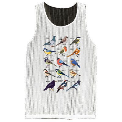 Wildlife Birds Gift For Bird Watching Birder Mesh Reversible Basketball Jersey Tank