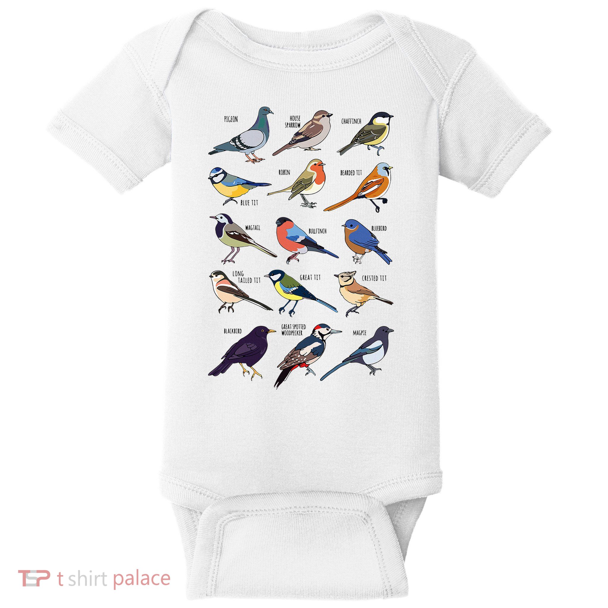 Wildlife Birds Gift For Bird Watching Birder Baby Bodysuit