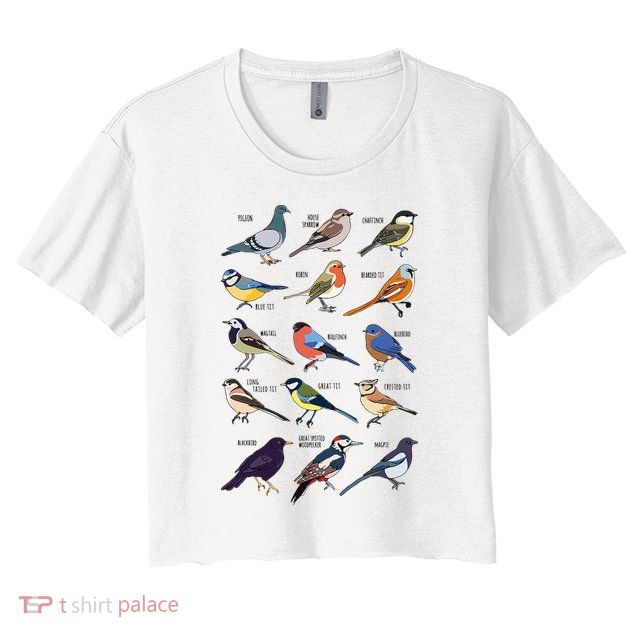 Wildlife Birds Gift For Bird Watching Birder Crop Top
