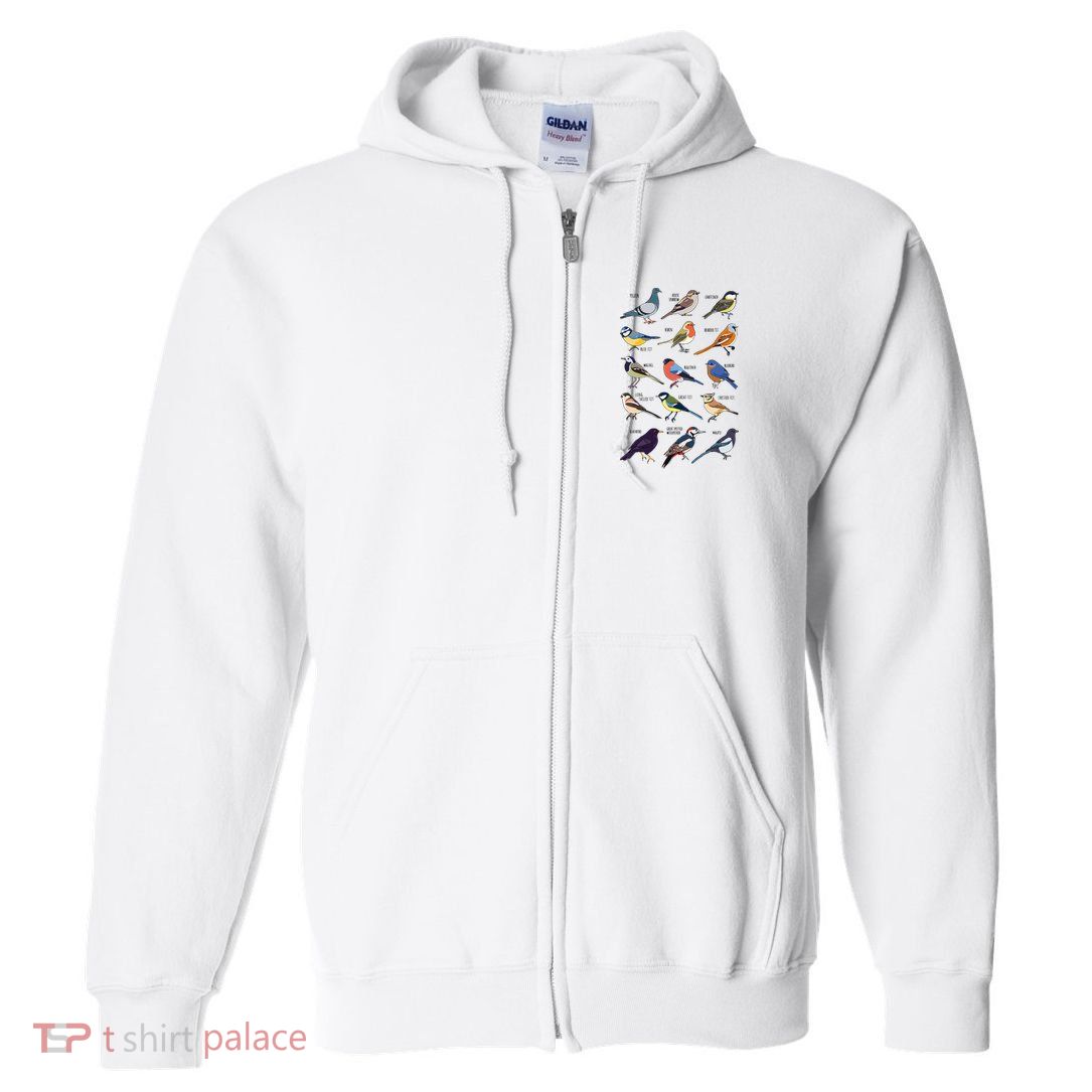 Wildlife Birds Gift For Bird Watching Birder Full Zip Hoodie