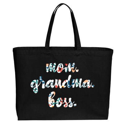 Wife Boss Grandma Granny Mothers Day Gift Cotton Canvas Jumbo Tote