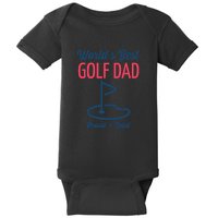 Worlds Best Golf Dad Proud Loud Gift For Dad Father's Day Baby Bodysuit