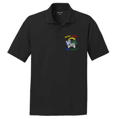 Wake Bake Game Repeat Weed Cannabis Smoker Gamer Gaming Gift PosiCharge RacerMesh Polo