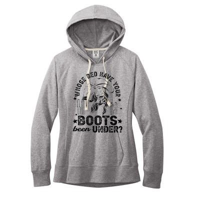 Whose Bed Have Your Boots Been Under Apparel Women's Fleece Hoodie