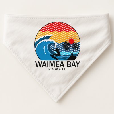 Waimea Bay Hawaii Surfboard USA-Made Doggie Bandana