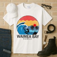 Waimea Bay Hawaii Surfboard Tall T-Shirt