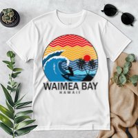 Waimea Bay Hawaii Surfboard Premium T-Shirt