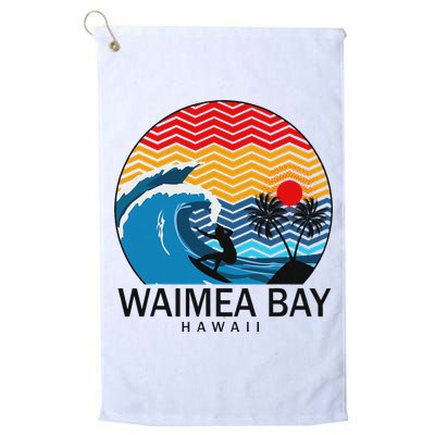 Waimea Bay Hawaii Surfboard Golf Towel