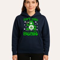 Weed Bear Herb Bear Don't Care Funny Bear Marijuana Cannabis Hoodie