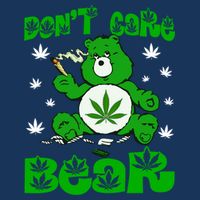 Weed Bear Herb Bear Don't Care Funny Bear Marijuana Cannabis 16 in Basic Backpack