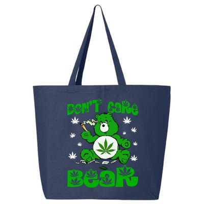 Weed Bear Herb Bear Don't Care Funny Bear Marijuana Cannabis 25L Jumbo Tote