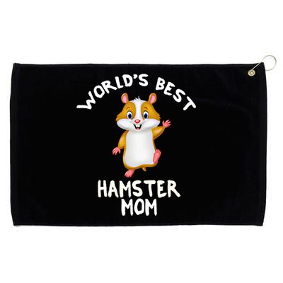 World's Best Hamster Mom Funny Gift Grommeted Golf Towel