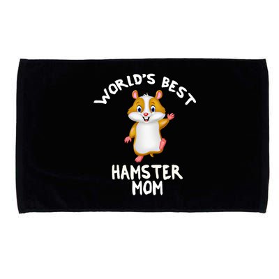 World's Best Hamster Mom Funny Gift Microfiber Hand Towel