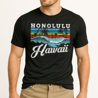 Waves Beach Honolulu Hawaiian Summer Surfing Retro Hawaii Cooling Performance Crew T-Shirt