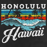 Waves Beach Honolulu Hawaiian Summer Surfing Retro Hawaii Adult Drive Performance Visor